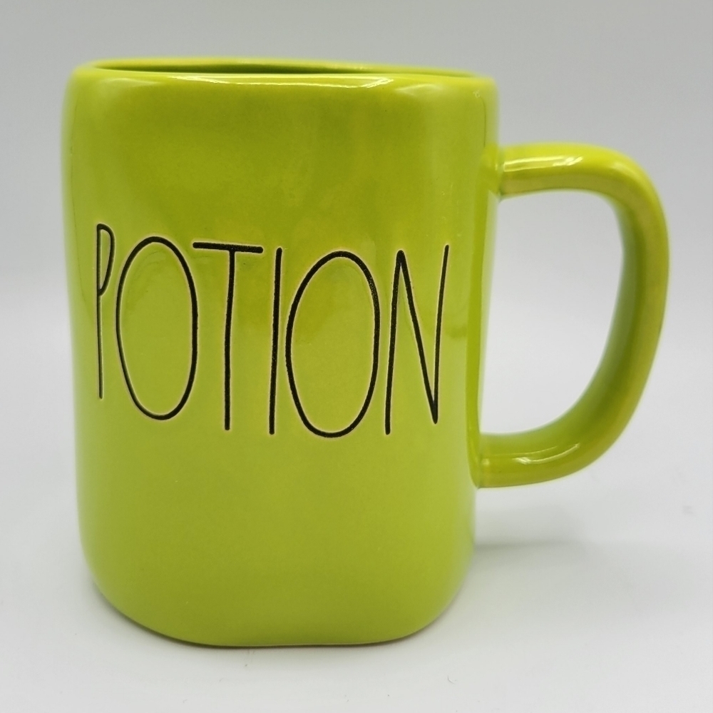 Rae Dunn Potion Green Halloween Ceramic Mug